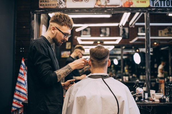 barber and client